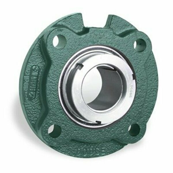 Dodge Setscrew Ball Bearing, Scm Medium Duty Piloted Flange Bearing, Fc-Scm-203 126176 F4B SCM 203